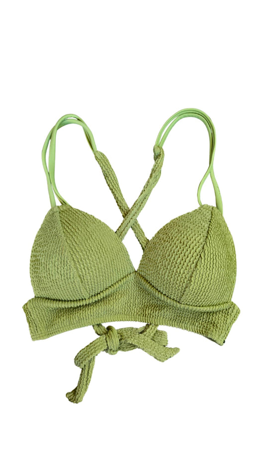 Sabrina - Push Up Adjustable Bralette - Avocado Green