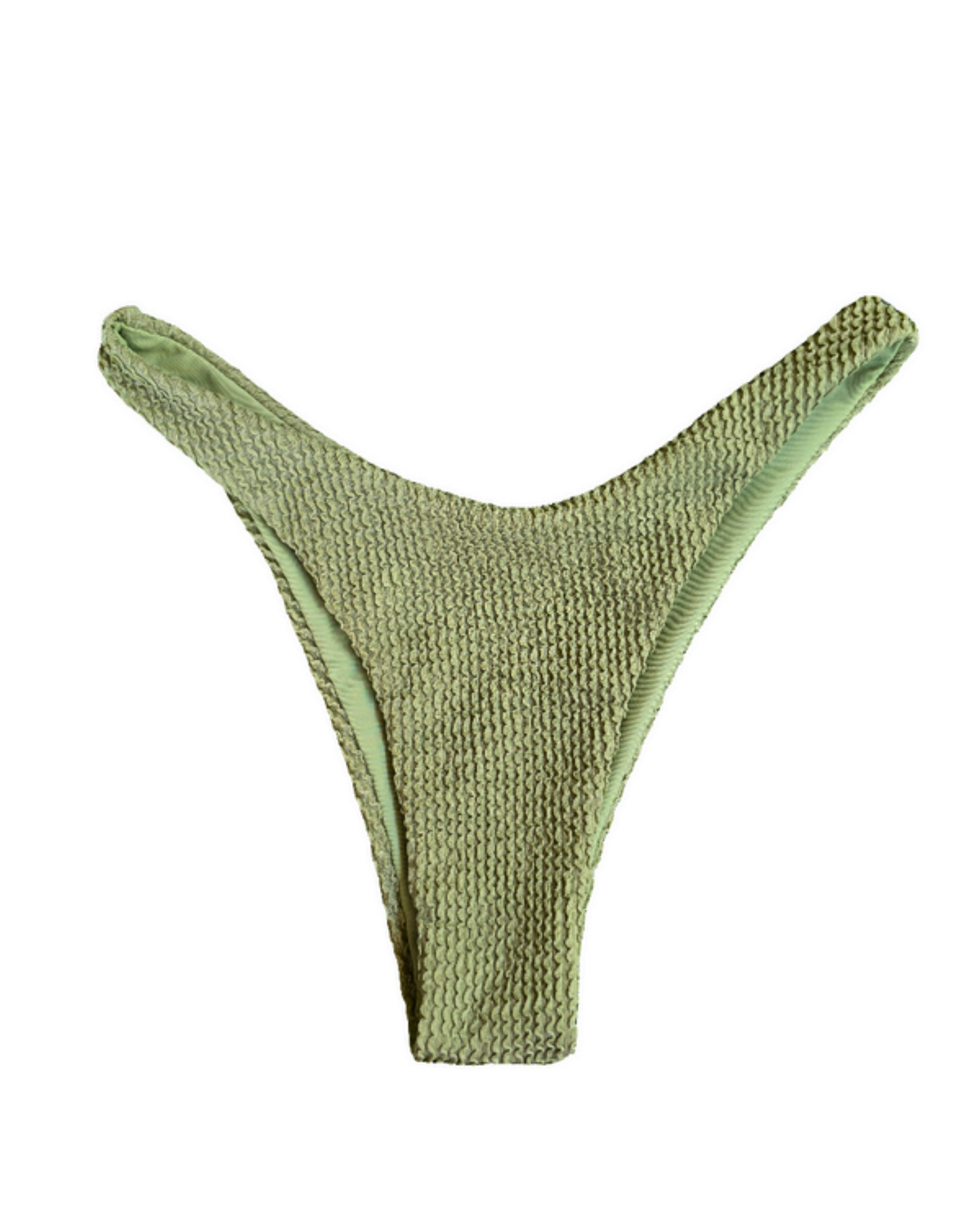 Billie - Seamless Cheeky Bikini Bottoms - Avocado Green