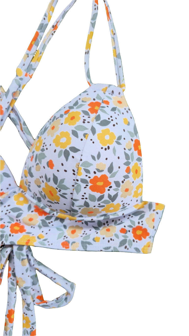 Sabrina Push Up Adjustable Bralette - Wild Flower