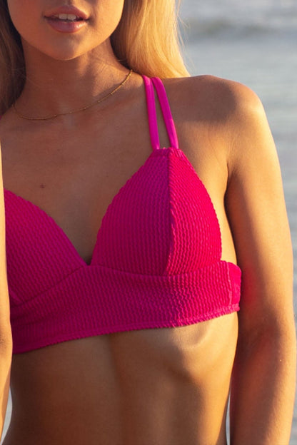 Sabrina - Push Up Adjustable Bralette - Pink Crush